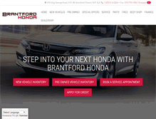 Tablet Screenshot of brantfordhonda.com